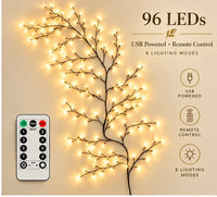 5.9ft / 1.8m – 96 LED Lights (Remote Included)