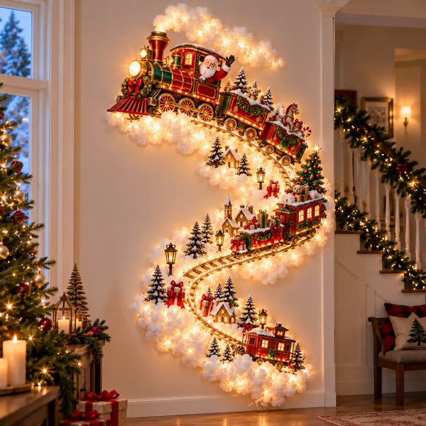 ✨ Christmas Magic Trail Wall Light - A Little Christmas Magic, Right on Your Wall-Festivesl
