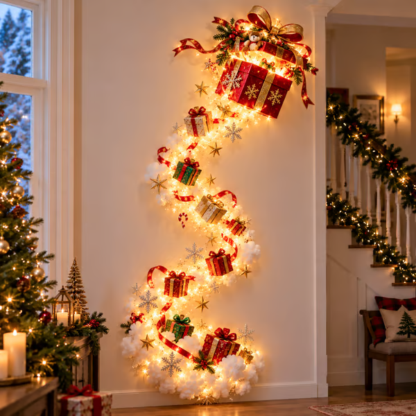 ✨ Christmas Magic Trail Wall Light - A Little Christmas Magic, Right on Your Wall-Festivesl